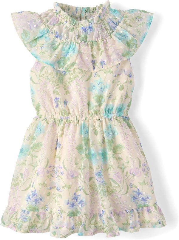 Girls and Toddler Flutter Sleeve Dresses